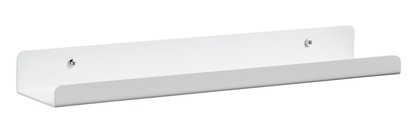 Metalowa półka, biała, wym. 40x8, wys. 40/20, w komplecie z elementami mocującym